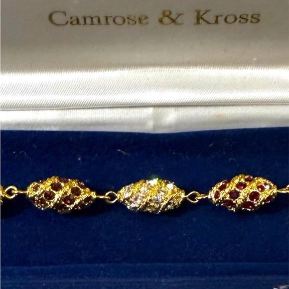 Camrose & Kross Vintage 90โs โRoyal Eggโ Jaqueline Kennedy Bracelet - Picture 1 of 6